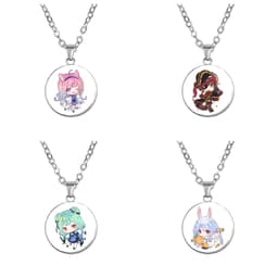 Vòng cổ in hình nhân vật AQUA MARINE PEKORA RUSHIA HOLOLIVE anime chibi xinh xắn phụ kiện trang sức 1