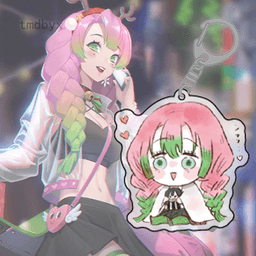 (mua 1 tặng 1) Móc Khóa Mica Trong Acrylic Kimetsu no Yaiba ver NGỒI Nhân Vật Anime quà tặng xinh xắn dễ thương 1