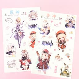 Ảnh dán sticker in hình GENSHIN IMPACT game anime chibi trang trí xinh xắn 2