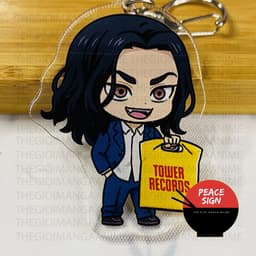(mua 1 tặng 1) ( Mica trong acrylic ) Móc khóa TOKYO REVENGERS Kịch Trường Của Takemichi ver CẦM TÚI VÀNG anime chibi 4