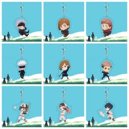 (mua 1 tặng 1) ( mica ) Móc khóa in hình CHÚ THUẬT HỒI CHIẾN JUJUTSU KAISEN móc treo anime trang trí trưng bày xinh xắn 5