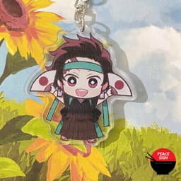 (mua 1 tặng 1) ( CỔ ĐỘNG ) Móc khóa nhân vật KIMETSU NO YAIBA Thanh Gươm Diệt Quỷ anime chibi mica trong acrylic 2