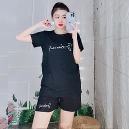 Đồ Bộ Nữ Bigsize LIMO Áo Tay Ngắn Quần Đùi Thun Cotton Co Giãn Mặc Nhà Mùa Hè 43-85kg 5