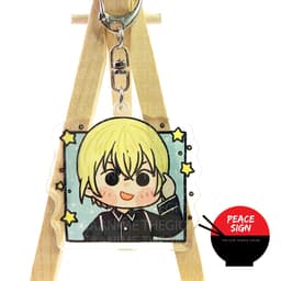 Mua 1 tặng 1 ( VUÔNG CUTE ) Móc khóa DETECTIVE CONAN Thám Tứ Lừng Danh in hình anime chibi Mica trong acrylic 9