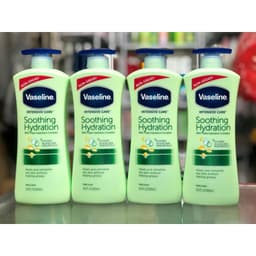 Sữa Dưỡng Thể Vaseline Intensive Care Soothing Hydration Aloe Vera 725ml( xanh) 4