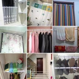 Thanh treo rèm đa năng không cần đóng đinh, khoan và có thể kéo dài 6