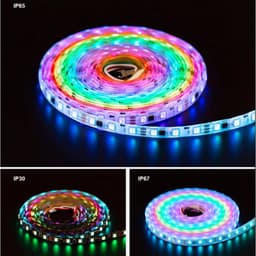 ĐÈN LED DÂY FULL MÀU WS2811 60LED/MÉT CUỘN 5 MÉT ĐIỆN ÁP 12V 2