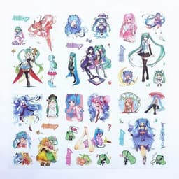 Ảnh dán 6 tấm sticker Kimetsu no Yaiba Thanh gươm diệt quỷ quà tặng xinh xắn anime chibi 2