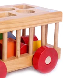 Đồ chơi ô tô thả hình gỗ Minh Thành cho bé 4