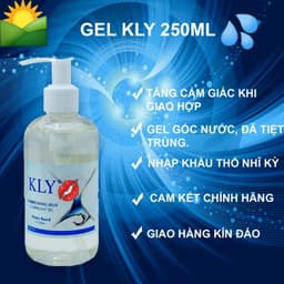 Gel bôi trơn gốc nước KLY, Bổ sung chất nhờn tự nhiên, thành phần An toàn, hiệu quả, chai 250ml 4
