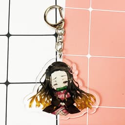 (mua 1 tặng 1) ( Mica trong acrylic ) Móc khóa Kimetsu no Yaiba Thanh gươm diệt quỷ Nezuko anime chibi 8