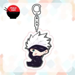 (mua 1 tặng 1) (vs1) Móc khóa JUJUTSU KAISEN CHÚ THUẬT HỒI CHIẾN quà tặng mica trong acrylic xinh xắn chibi anime 3