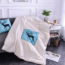 Gối chăn 2 trong 1, chăn gối văn phòng siêu đẹp tiện lợi. 4