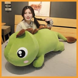 Gấu Bông Khủng Long Đuôi Tim Siêu To Khổng Lồ, Gối Ôm Hình Thú khủng Long Chất Liệu Cao Cấp Siêu Êm miu bedding shope 3