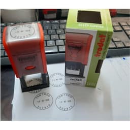 Khắc dấu Bưu Điện (dấu tròn, vuông) đường kính 32mm có ngày tháng năm thay đổi (Trodat 43132) 5