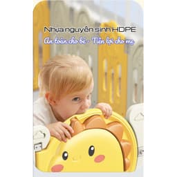 [Tặng thảm, bóng] Quây cũi gấp gọn hình khủng long, nhựa nguyên sinh HDPE an toàn cho bé, nội thất đẹp cho ngôi nhà bạn 7