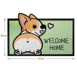 Thảm chùi chân cửa ra vào dạng nhựa rối hình chó mèo tiện dụng giá rẻ 3