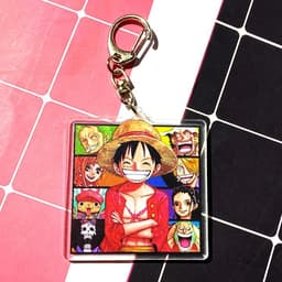(mua 1 tặng 1) Móc khóa One piece Thuyền Sunny Mũ rơm skin mica trong acrylic chibi anime cute quà tặng dễ thương 3