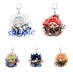 (mua 1 tặng 1) Móc khóa JUJUTSU KAISEN ver CỔ TRANG Chú Thuật Hồi Chiến anime chibi mica trong acrylic xinh xắn đáng yêu 1