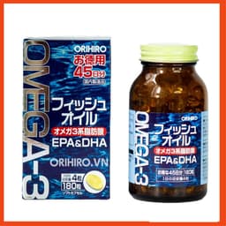 Dầu cá Omega 3 Orihiro Fish Oil Nhật Bản hộp 180 viên 3