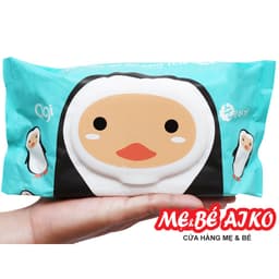 [Combo 3 gói] Khăn Ướt Khăn Mùi Cao Cấp Agi 100 tờ/bịch Hình Chim Cánh Cụt 7