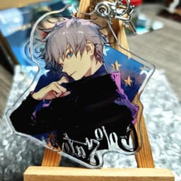 (mua 1 tặng 1) ( Mica trong acrylic ) Móc khóa nhân vật Gojo Satoru CHÚ THUẬT HỒI CHIẾN JUJUTSU KAISEN chibi anime 2