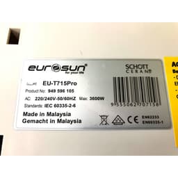 (chính hãng )Bếp từ đôi Eurosun EU-T715Xpro - Mặt Kính Bếp chịu nhiệt cao, sôi liu riu, BH 3 năm, Hàng chính hãng 7