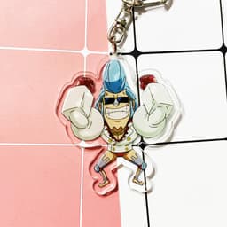 (mua 1 tặng 1) ( Mica ) Móc khóa One Piece Đảo Hải Tặc ver đồ trắng quà tặng dễ thương in hình anime chibi 4