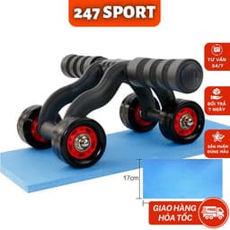 Con lăn tập cơ bụng gym yoga Con lăn tập cơ bụng 4 bánh tại nhà 7