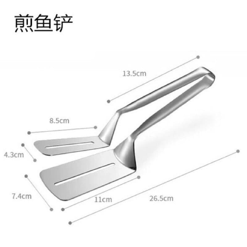 Kẹp Đồ Chiên Rán/Lật Bánh Inox 304, Kẹp chiên, xẻng gắp đồ ăn gắp thực phẩm thông minh bằng inox