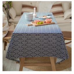 Khăn Trải Bàn Retro Họa Tiết Cổ Điển Vintage không may viền 2