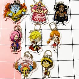 (mua 1 tặng 1) ( Mica ) Móc khóa One Piece Đảo hải tặc ver Totto Land Big Mom quà tặng dễ thương anime chibi 1