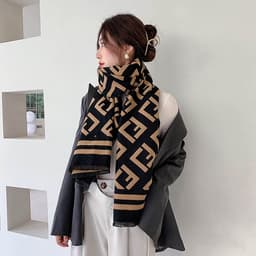 Khăn Choàng Cổ FD Cao Cấp, Khăn Choàng Cổ Chất Len Ép Mềm 9