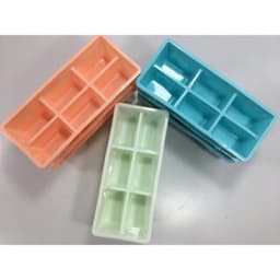 khay làm đá 6 viên to tiện lợi, khuôn làm đá nhựa nhựa dẻo cao cấp 6961 4