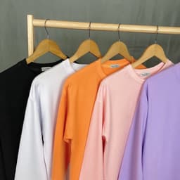 Áo Thun Tay Dài HY KOREA Form Rộng Unisex, Đôi Mắt Gái Nhật 216. 4