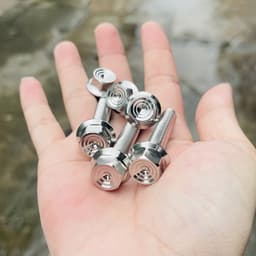 Ốc inox SALAYA 8li15/8li25/8li30/8li40/8li60 trụ thái V2 gắn treo bô , treo phuộc ...siêu sáng đẹp 3