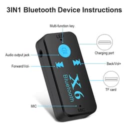 Thiết Bị Truyền Nhận Tín Hiệu Bluetooth 4.0 B' X6 Kèm Mic Cho Xe Hơi 7