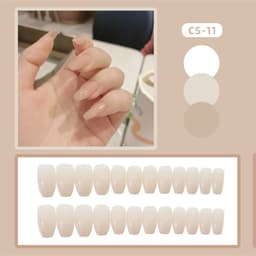 24 miếng [Miễn phí keo] Bộ móng giả form vừa xinh, cute cho các nàng dễ mang, đi học đi làm đều tiện 4