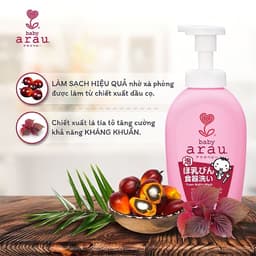 Nước rửa bình sữa ARAU BABY an toàn cho bé Chai 500ml-Túi 450ml 3
