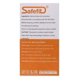Bao cao su Safefit Smooth, Thiết kế siêu mỏng, kiểu truyền thống, ôm sát, nhiều gel bôi trơn hơn 5