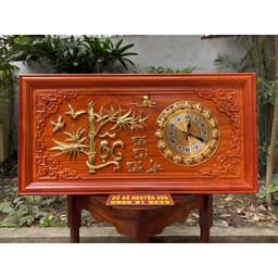 Đồng hồ treo tường gỗ hương kích thước 41.81cm 4