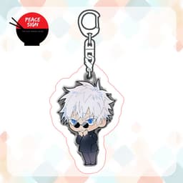 (mua 1 tặng 1) (vs1) Móc khóa JUJUTSU KAISEN CHÚ THUẬT HỒI CHIẾN quà tặng mica trong acrylic xinh xắn chibi anime 7