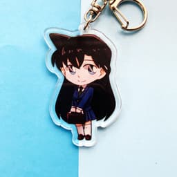 (mua 1 tặng 1) ( Mica trong acrylic) Móc khóa Conan Thám tử lừng danh Kid ver cute in hình anime chibi 3