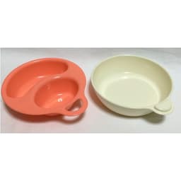 Set 2 bát ăn dặm chia ngăn Inomata cho bé màu hồng 4