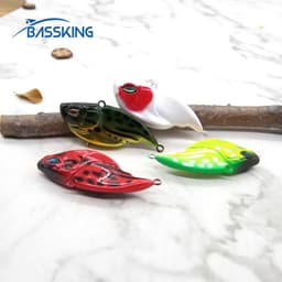 Mồi giả câu cá, mồi câu lure RAPALA BASSKING V5 chuyên lure cá lóc , cá chẽm siêu nhạy 2