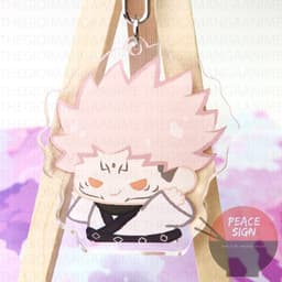 Mua 1 tặng 1 ( Mica trong acrylic ) Móc khóa anime JUJUTSU KAISEN Chú Thuật Hồi Chiến ver TẬP THỂ DỤC chibi anime 4