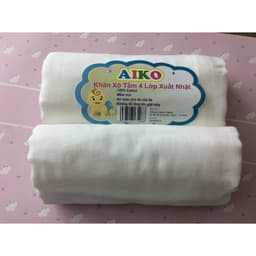 Khăn Xô, Khăn Tắm Em Bé Dày 4 lớp Xuất Nhật - AIKO/UNMEI - BỊCH 1 khăn/túi - Dùng Quấn, Lau Mình Cho Bé 6