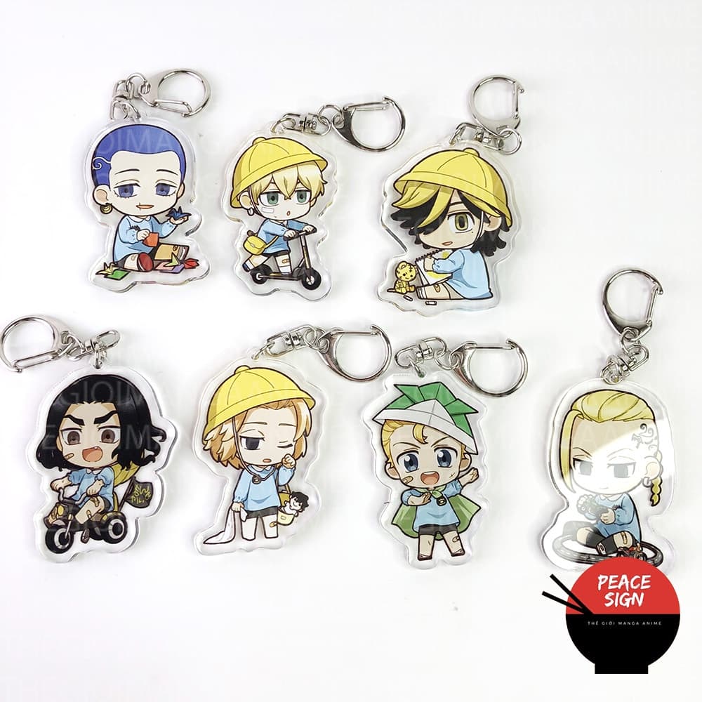 Mua 1 tặng 1 (MẦM NON) Móc khóa in hình TOKYO REVENGERS Kịch Trường Của Takemichi anime chibi Mica trong acrylic