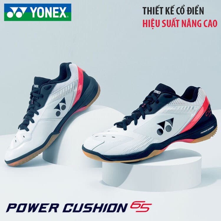 Giày cầu lông nam nữ Yonex SHB65Z3MEX giày thể thao chuyên nghiệp màu trắng đỏ