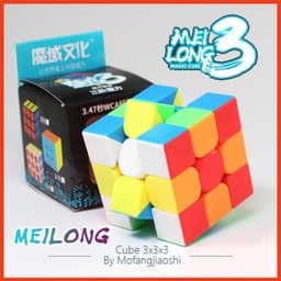 Rubik 3x3x3 Moyu Meilong 3 💖 Rubic 3 Tầng Stickerless 1